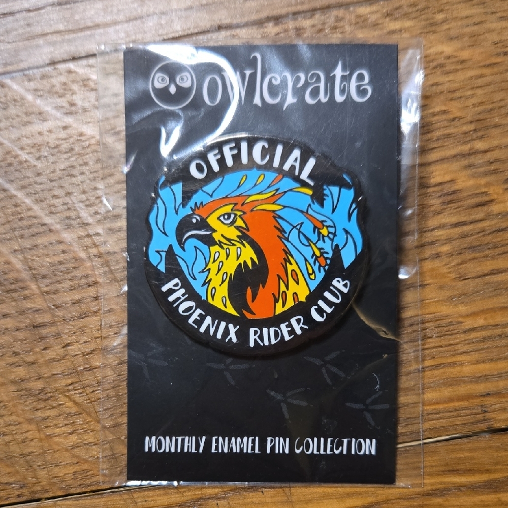 Owlcrate Phoenix Rider Club Brooch - Multicolor